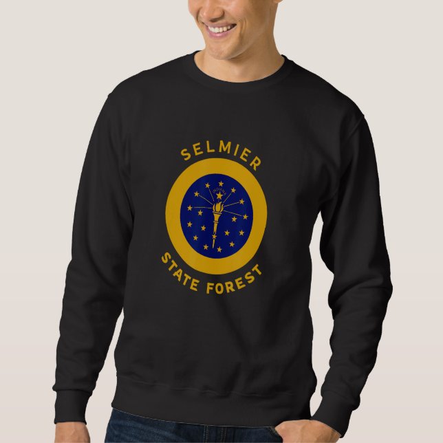 Selmier State Forest Indiana IN Bullseye Vacation  Sweatshirt (Front)