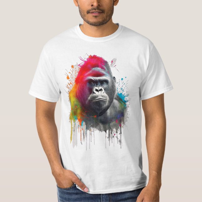 Selva King T-Shirt: Majestic Gorila Espald T-Shirt (Front)