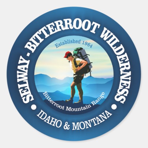 Selway_Bitterroot Wilderness C Classic Round Sticker
