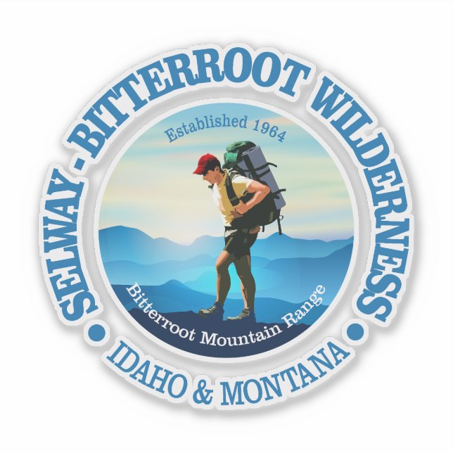 Selway-Bitterroot Wilderness (C) Sticker (Front)