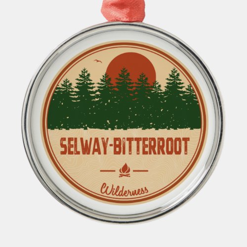 Selway_Bitterroot Wilderness Montana Idaho Metal Ornament