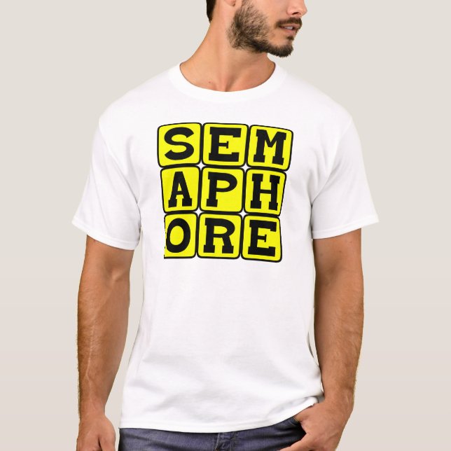 Semaphore, Mode of Wordless Communication T-Shirt (Front)