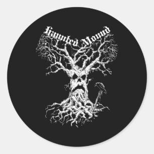 Sematary Merch. Design A Ghost Tree. Haunted Mound Classic Round Sticker