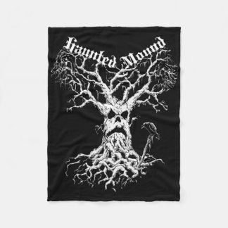 Sematary Merch. Design A Ghost Tree. Haunted Mound Fleece Blanket