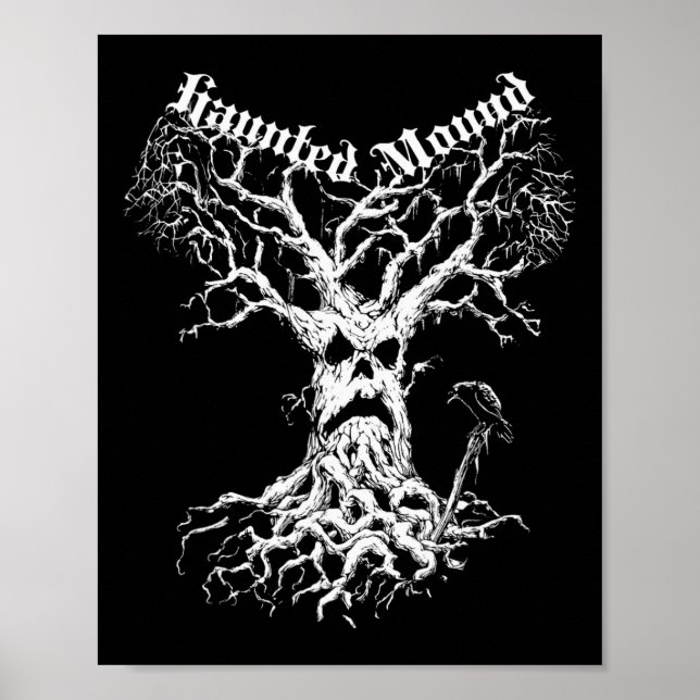 Sematary Merch. Design A Ghost Tree. Haunted Mound Poster (Front)