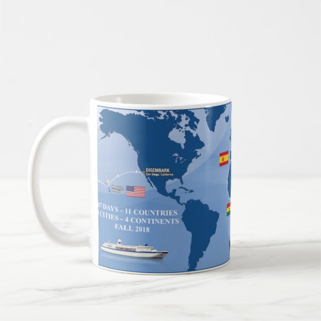 Semester At Sea Fall 2018 Mug (Left)