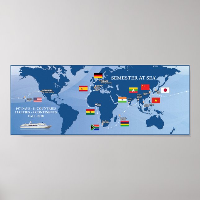 Semester At Sea Fall 2018 Poster (Front)