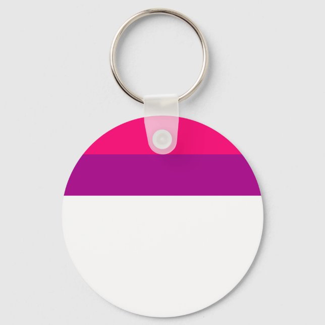 Semi Bisexual Pride Flag  Keychain (Front)