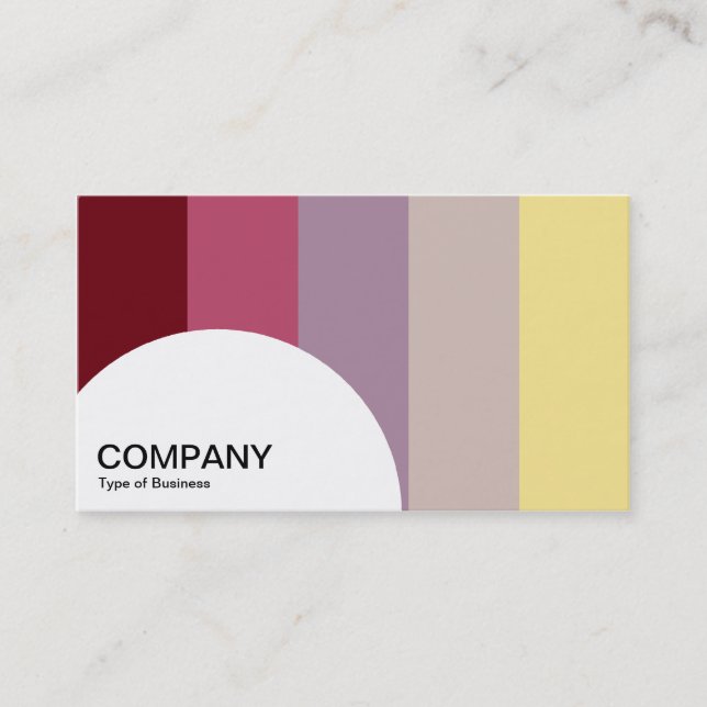 Semi-circle Panel - Color bars 02 Business Card (Front)