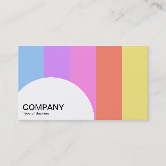 Semi-circle Panel - Color bars 04 Business Card (Front)