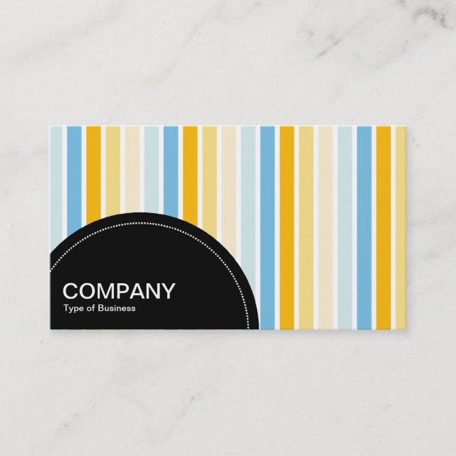 Semi-circle Panel (dots) - Color Stripes 02 Business Card (Front)