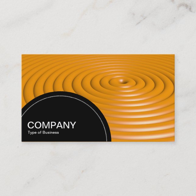 Semi-circle Panel (dots) - Concentric Rings - Oran Business Card (Front)