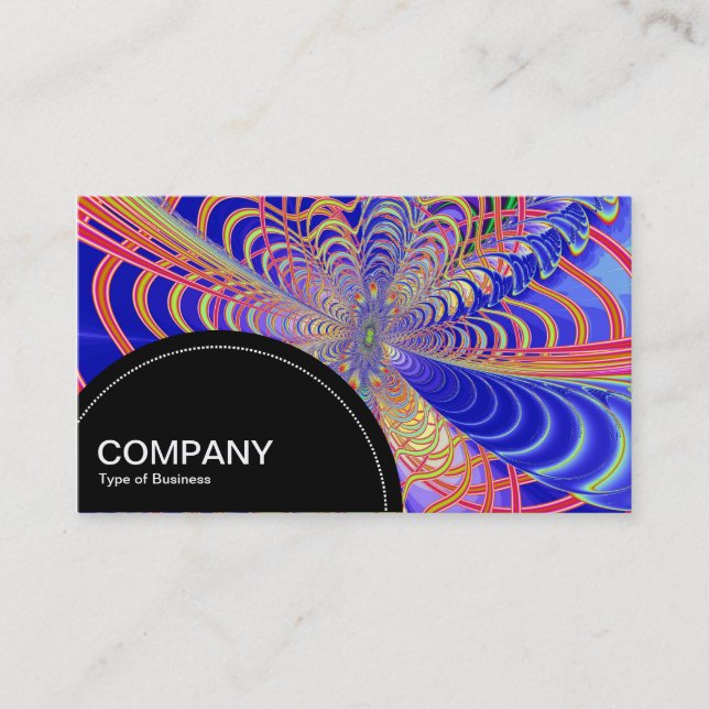 Semi-circle Panel (dots) - Fractal Abstract 03 Business Card (Front)