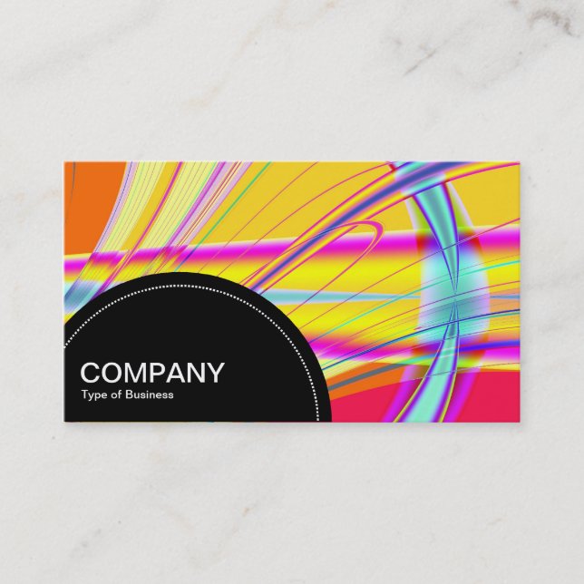 Semi-circle Panel (dots) - Fractal Abstract 04 Business Card (Front)