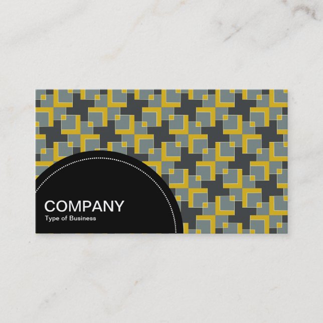 Semi-circle Panel (dots) - Geometric pattern 04 Business Card (Front)