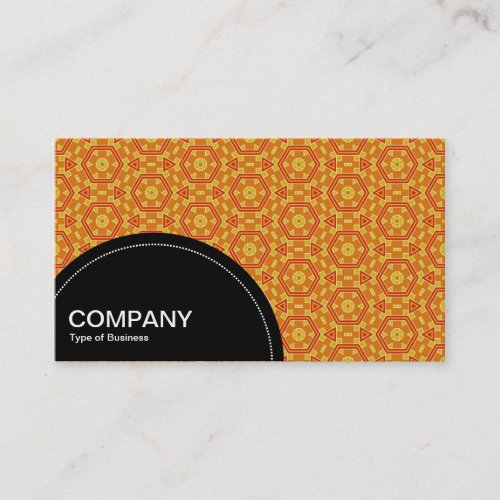 Semi_circle Panel dots _ Geometric pattern 08 Business Card