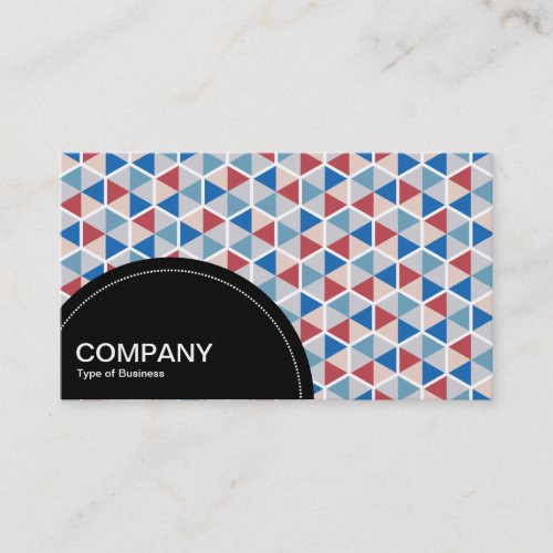 Semi_circle Panel dots _ Hexagon Pattern 05 Business Card