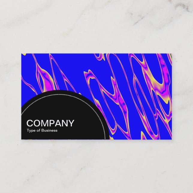 Semi-circle Panel (dots) - Mixure Business Card (Front)