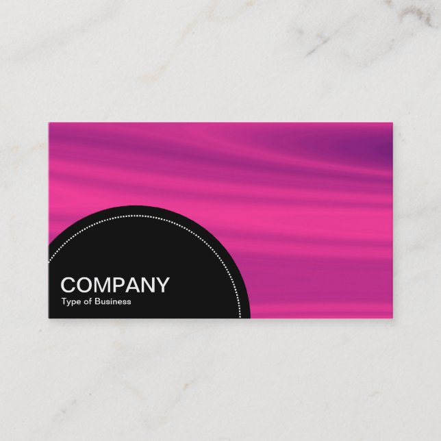 Semi-circle Panel (dots) - Pink Galaxy Business Card (Front)