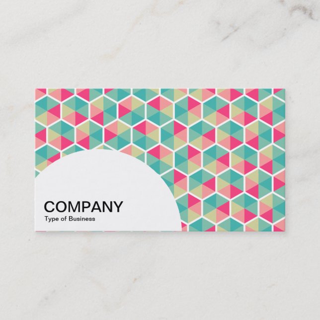 Semi-circle Panel - Hexagon Pattern 02 Business Card (Front)