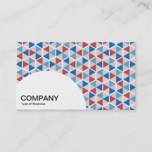 Semi-circle Panel - Hexagon Pattern 05 Business Card