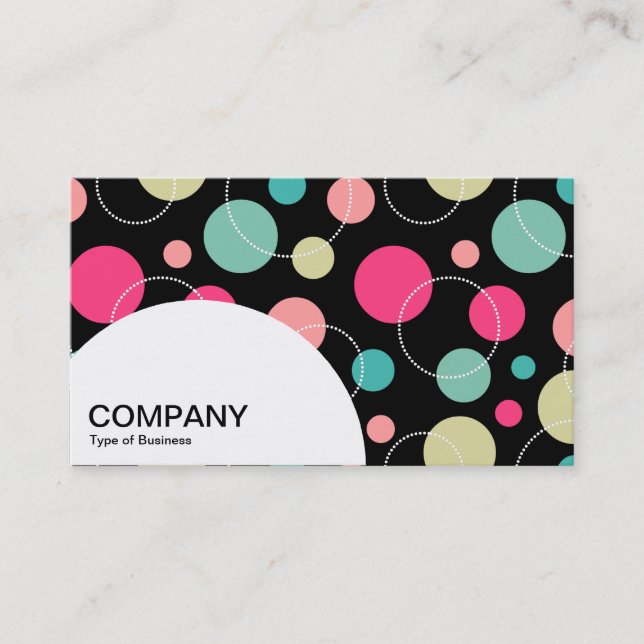 Semi-circle Panel - Spots and Circles 150816 Business Card (Front)