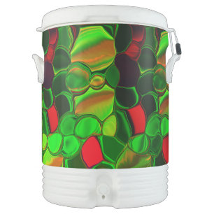 Semi-circles and rounded shapes, colorful. beverage cooler