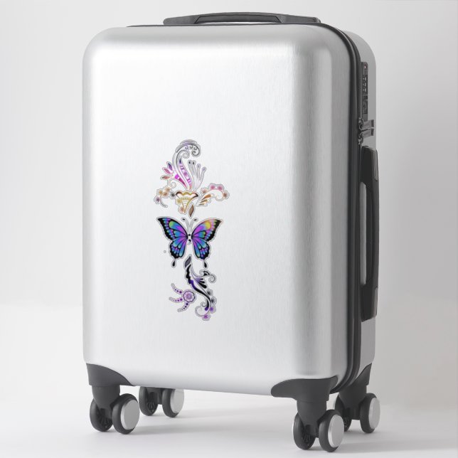 Semi Colon Butterfly Sticker (Suitcase)