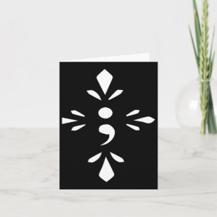 Semi-colon (suicide Prevention) Mental Awareness S Card