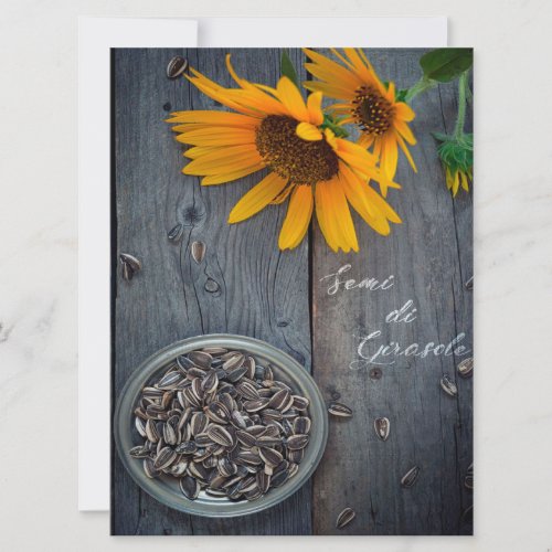 Semi di girasole sunflower  Cute Canvas