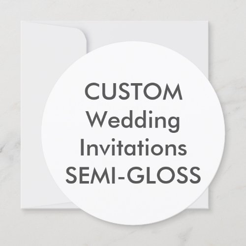 SEMI_GLOSS 110lb 525 Round Wedding Invitations