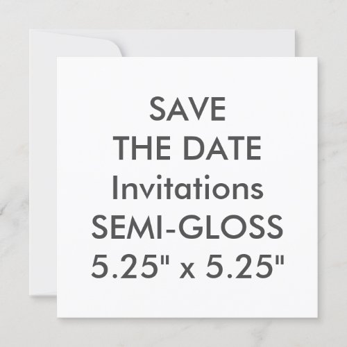 SEMI_GLOSS 110lb 525 Square Wedding Invitations