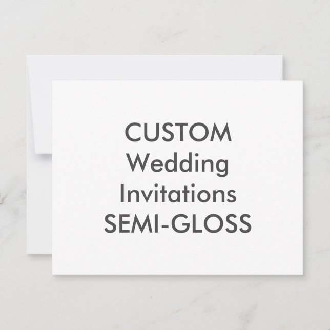 SEMI-GLOSS 110lb 5.5” x 4.25" Wedding Invitations (Front)