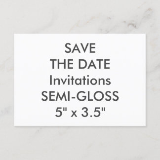 SEMI-GLOSS 110lb 5” x 3.5" Wedding Invitations