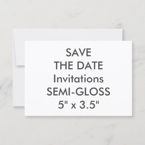 SEMI_GLOSS 110lb 5â x 35 Wedding Invitations