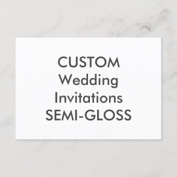 Semi-gloss 110lb 5” X 3.5" Wedding Invitations by PersonaliseMyWedding at Zazzle