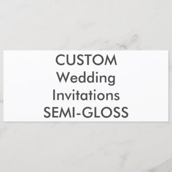 Semi-gloss 110lb 9.25" X 4" Wedding Invitations by PersonaliseMyWedding at Zazzle