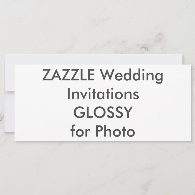 SEMI-GLOSS 9.25" x 4" Wedding Invitations (Front)