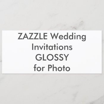 Semi-gloss 9.25" X 4" Wedding Invitations by TheWeddingCollection at Zazzle