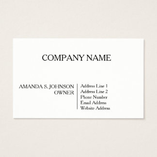 Semi Gloss Business Card