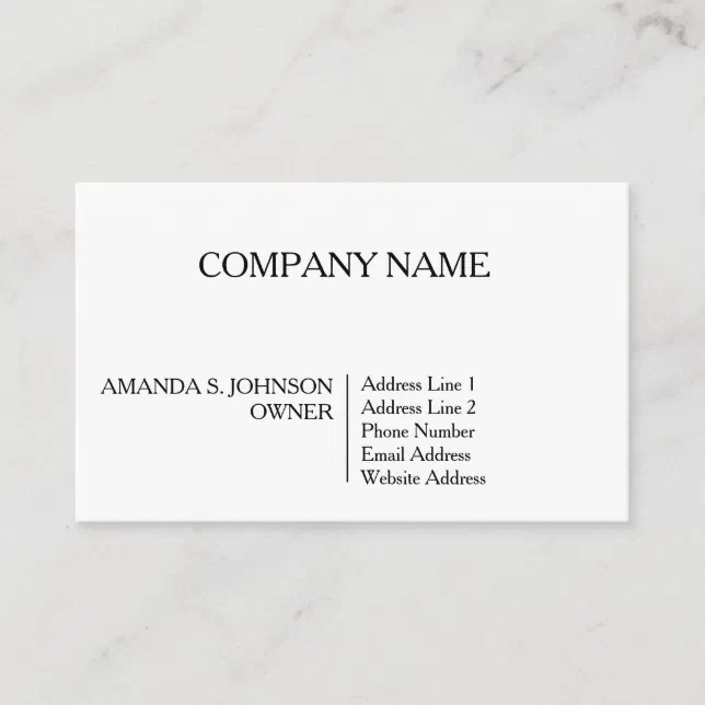 Semi Gloss Business Card 