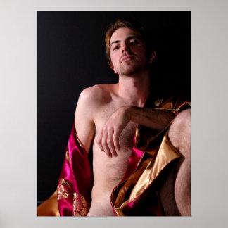 Semi-nude Male Model Poster