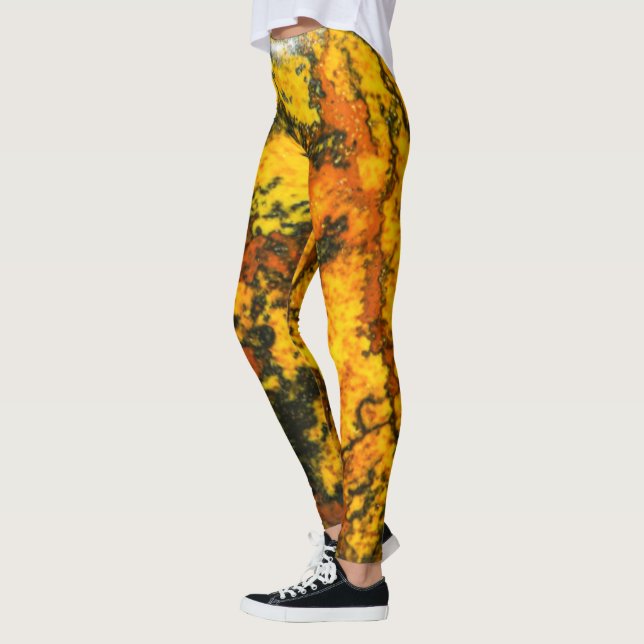 Semi-precious gemstone stone texture structure leggings (Left)