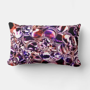 Semi-precious stone or colored glass bubbles? lumbar pillow