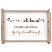 Semi-Sweet Chocolate Serving Tray