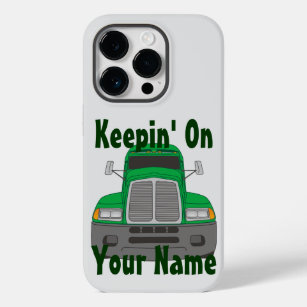Semi-truck On A Highway iPhone Case by Andre Kudyusov 