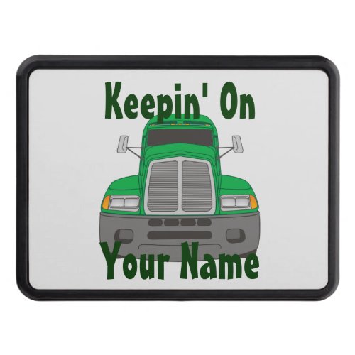 Semi Tractor Personalized Truck Driver Hitch Cover