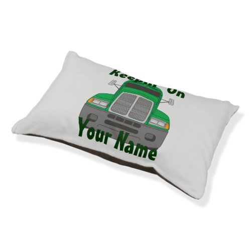 Semi Tractor Personalized Truck Driver Pet Bed