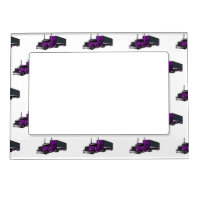 Semi-trailer truck cartoon illustration