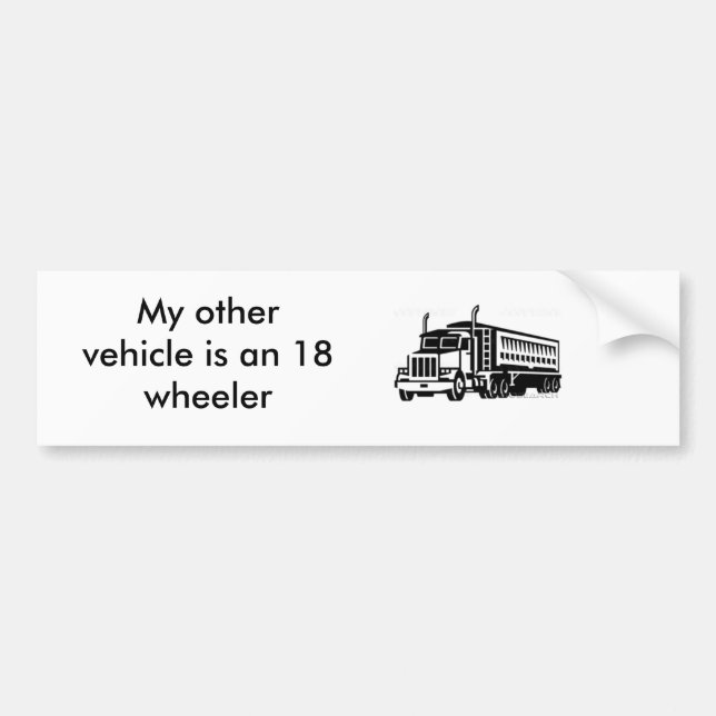 semi-transport-truck_TRN_075, My other vehicle ... Bumper Sticker (Front)
